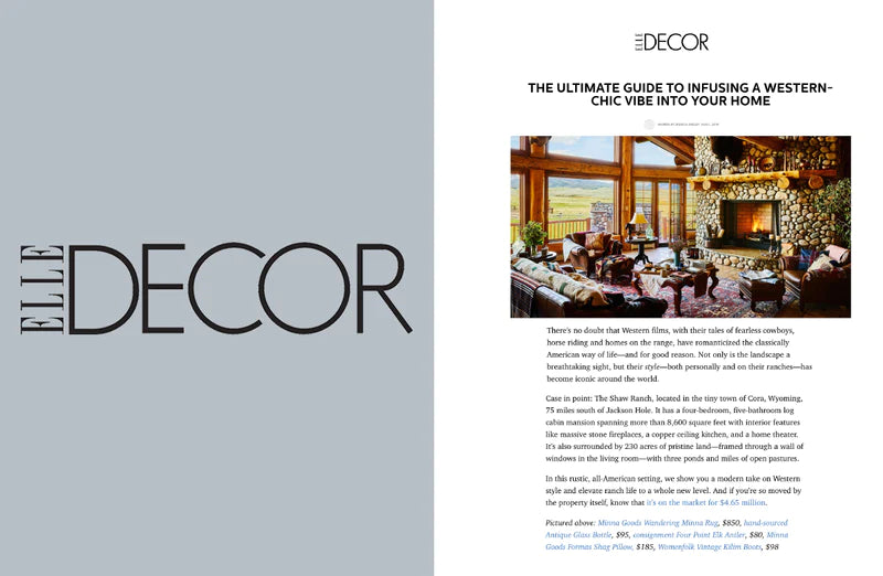 MINNA press in Elle Decor